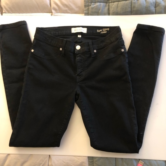 Henry And Belle Super Skinny Ankle Jeans Black~Size 26 - Picture 5 of 8